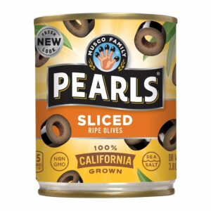 Pearls Sliced California Ripe Olives, 3.8 oz. Can