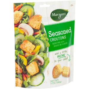 Marzetti Seasoned Croutons, 5 oz. Bag; Toppings for Salads & Soups