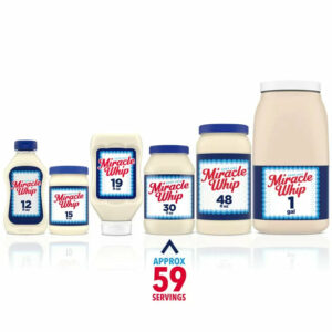 Miracle Whip Mayo-like Dressing, for a Keto and Low Carb Lifestyle, 30 fl oz Jar