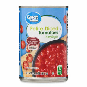 Great Value Petite Diced Tomatoes in Tomato Juice, 14.5 Oz