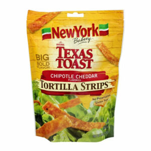 New York Bakery Chipotle Cheddar Texas Toast Tortilla Strips, 4.5 Oz