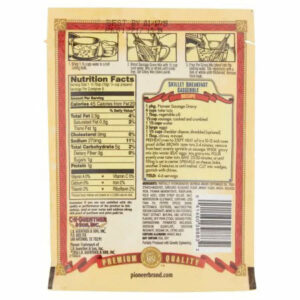 Pioneer Brand Gravy Mix, Country Sausage, 2.75 Oz