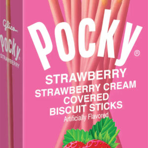 Pocky Glico Strawberry Creme Covered Biscuit Sticks, 1.41 Oz