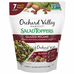 Orchard Valley Harvest Glazed Pecans Salad Toppers, 5.95 oz, (7 – 0.85 Ounce Packs)