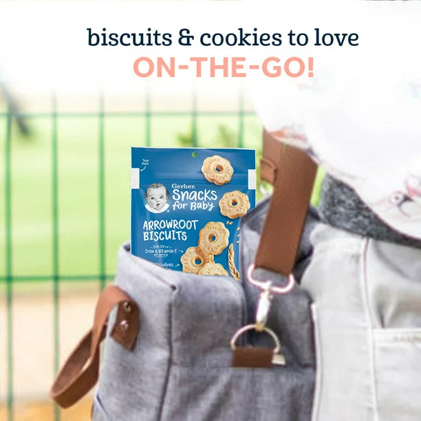 Gerber Snacks for Baby Biscuits, Arrowroot, 5.5 oz Bag - Image 5