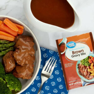 Great Value Reduced Sodium Brown Gravy Mix, 0.87 oz