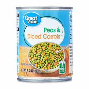 Great Value Peas & Diced Carrots, 8.5 oz Can