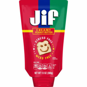 Jif Squeeze Creamy Peanut Butter, 13 oz Pouch