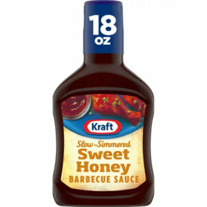 Kraft Sweet Honey Slow-Simmered Barbecue BBQ Sauce, 18 oz Bottle