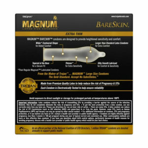 TROJAN Magnum BareSkin Large Condoms – Lubricated (24 Count)