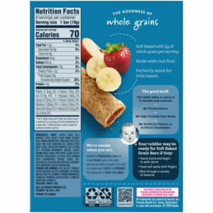 Gerber Soft Baked Grain Bars, Strawberry Banana, 5.5 oz Box