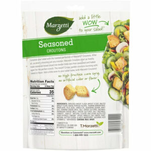 Marzetti Seasoned Croutons, 5 oz. Bag; Toppings for Salads & Soups