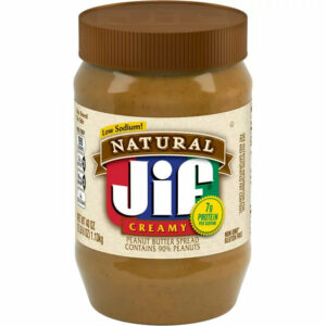 Jif Natural Creamy Peanut Butter Spread Contains 90% Peanuts, 40 Ounces