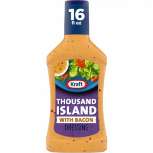 Kraft Thousand Island Salad Dressing with Bacon, 16 fl oz Bottle