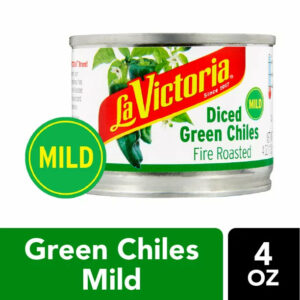 La Victoria Fire Roasted Diced Green Chiles Mild, 4 Ounce