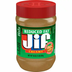 Jif Reduced Fat Creamy Peanut Butter Spread – 60% Peanuts, 16 Ounces