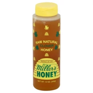 Miller’s Raw Natural Clover Honey, 12 oz