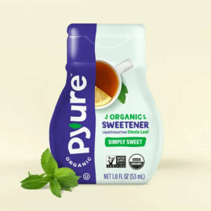 Pyure Organic Liquid Stevia Extract Sweetener, Simply Sweet, Sugar Substitute, 200 Servings Per Container, 1.8 Fluid Ounce