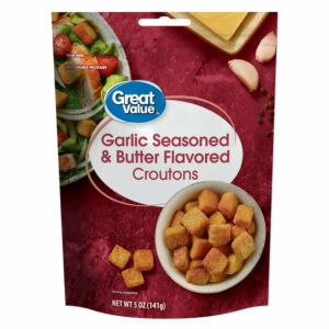 Great Value Garlic & Butter Seasoned Croutons, 5 oz