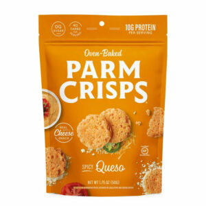 ParmCrisps Spicy Queso Real Cheese Oven-Baked Parm Crisp Snack, 1.75 oz.