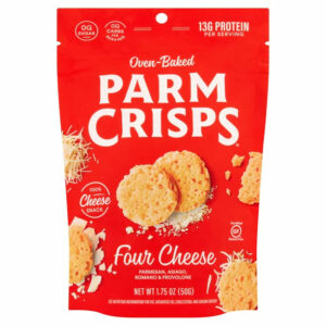 ParmCrisps Four Cheese Oven-Baked Parm Crisp Snack, 1.75 oz.