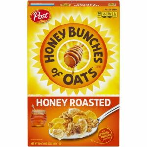 Post Honey Bunches of Oats Honey Roasted Breakfast Cereal, 18 OZ Box