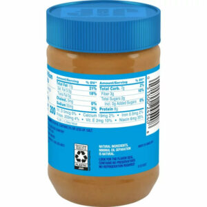 Jif No Added Sugar Creamy Peanut Butter Spread, 15.5 oz