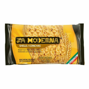 La Moderna Shell Pasta has been of preference for many generations, made from 100% durum wheat with a 7 oz convenient size.