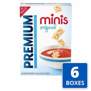 PREMIUM SATINE CRACKERS MINIS ORIGINAL 11 OZ (311g) PACK OF 6