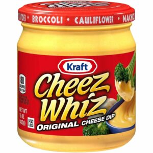 KRAFT CHEEZ WHIZ ORIGINAL CHEESE DIP 15oz (425 G) PACK OF 6