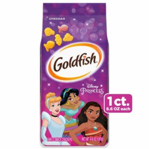 GOLDFISH CHEDDAR BAKED SNACK CRACKERS DISNEP PRINCESS 6.6OZ(187G) PACK OF 6