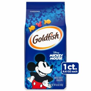 GOLDFISH BAKED SNACK CRACKERS DISNEP MICKEY MOUSE 6.6 OZ (187 G) PACK OF 6