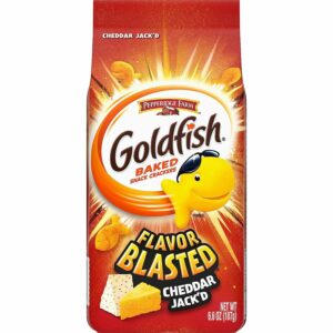 GOLD FISH BAKED SNACK CRACKERS CHEDDAR JACK’D 6.6 OZ(187g) PACK OF 6