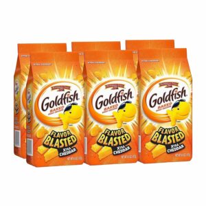 GOLDFISH BAKED SNACK CRACKERS XTRA CHEDDAR 6.6 OZ(187g) PACK OF 6