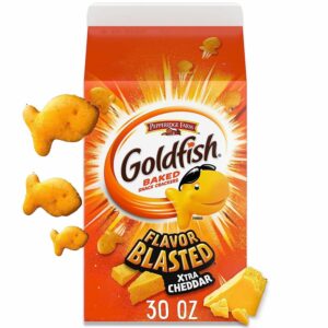 GOLDFISH BAKED SNACK CRACKERS XTRA CHEDDAR 30oz (1.87 LBS)(850g) PACK OF 6