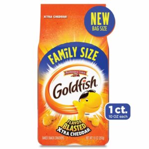 PEDPERIDGE FARM GOLDFISH XTRA CHEDDAR FAMILY SIZE 10oz(283g) PACK OF 6