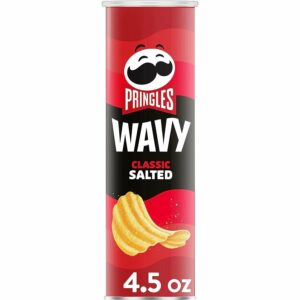 PRINGLES WAVY CLASSIC SALTED 4.5 OZ(130 G) PACK OF 12