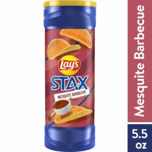 LAY’S STAX MESQUITE BARBECU 5.5OZ PACK OF 12