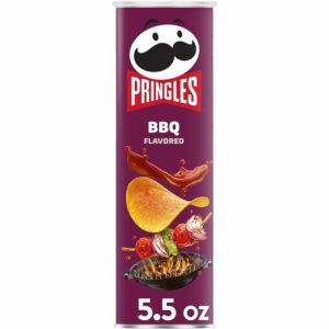 PRINGLES BBQ FLAVORED CON SABOR 5.5oz(158g) PACK OF 12