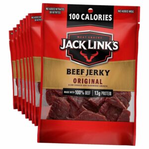 Jack Link’s Beef Jerky ZERO SUGAR Original %100 BEEF 2.3OZ(65 G) PACK OF 3