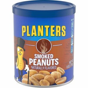 PLANTERS SMOKED PEANUTS SMOKE FLAVORED 6oz.(170g) PACK OF 6