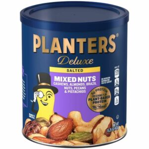 PLANTERS DELUXE LIGHTLY SALTED MIXED NUTS 15.25oz. (432g) PACK OF 6