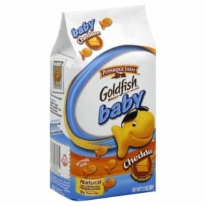 GOLDFISH BAKED SNACK CRACKERS BABY CHEDDAR 7.2 OZ(240g) PACK OF 6