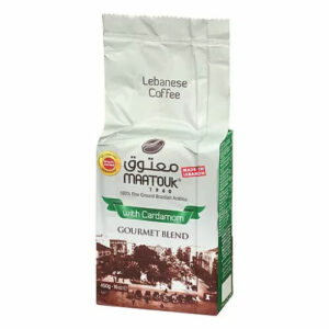 Maatouk Ground Coffee, Gourmet Blend with Cardamom, 16OZ450g (PACK OF 6)