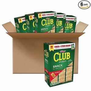 KELLOG’S CLUB CRACKERS SNACK STACKS MINECRAFT 6 STACKS 12.5oz(354g)PACK OF 6