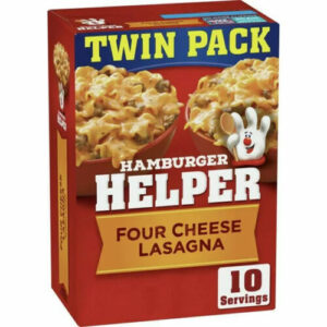 Hamburger Helper, Four Cheese Lasagna Twin Pack, 11.4 oz box (323 G)