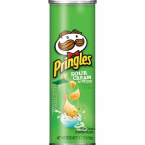 PRINGLES SOUR CREAM & ONION FLAVORED CON SABOR 5.5oz.(158g)