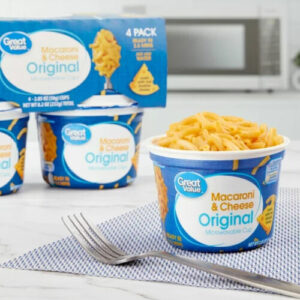 Great Value Original Macaroni & Cheese, 2.05 oz, 4 pack (232g)