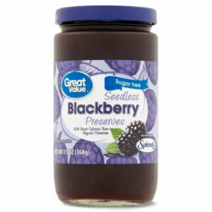 Great Value Sugar-Free Jam, Seedless Blackberry, 13 oz (368 G)