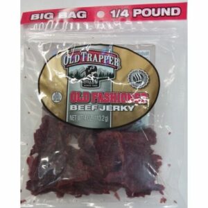 OLD TRAPPER OLD FASHIONED BEEF JERKY 4 OZ. BIG BAG 1/4 POUND PACK OF 6